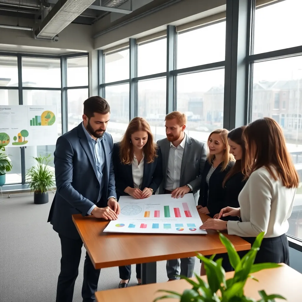 Professioneel team bespreekt procesverbeteringsstrategieën in een modern Nederlands kantoor