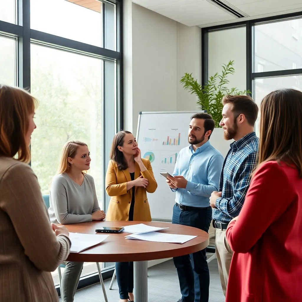 Professioneel team bespreekt procesverbeteringsstrategieën in een modern Nederlands kantoor